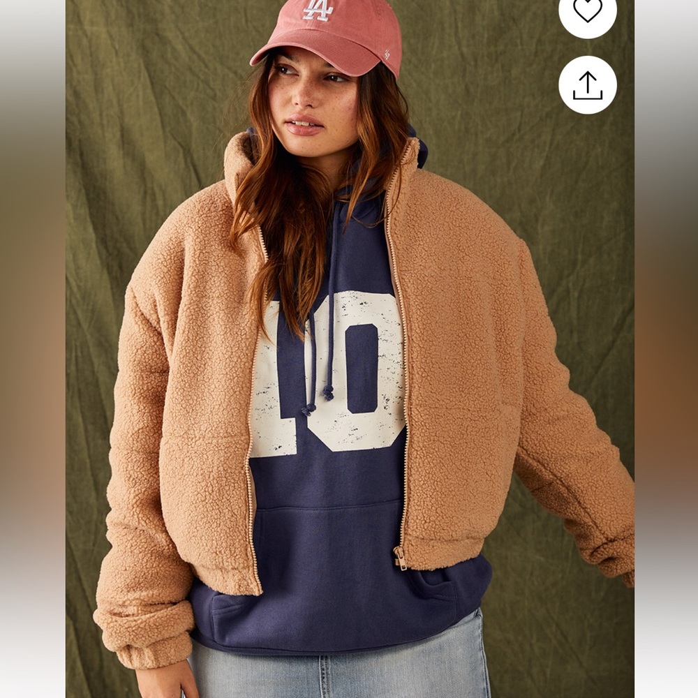 RSQ Womens Sherpa Puffer Jacket